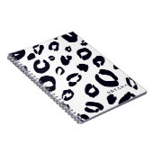 Black Leopard Cheetah Print (JEDE FARBE) Notebook Notizblock (Rechte Seite)