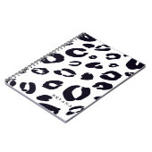 Black Leopard Cheetah Print (JEDE FARBE) Notebook Notizblock (Linke Seite)
