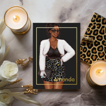 Black Leopard Fashion Birthday Party