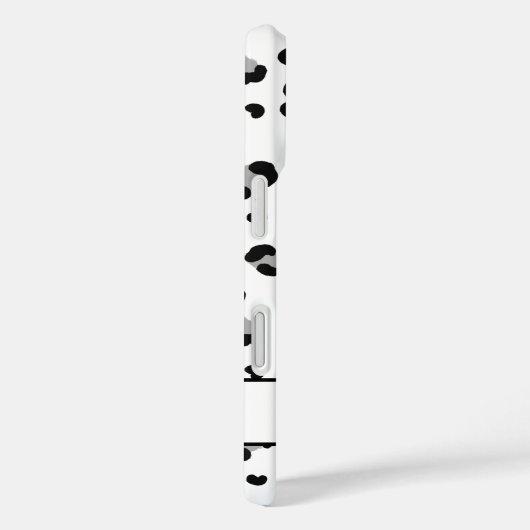 Black Leopard Personalisiert Modern iPhone Case (Rückseite / Rechts)