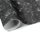 Black Leopard Print und Glitzer Geschenkpapier (Rolleneckpunkt)