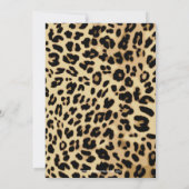 Black Leopard Ribbon Jewel Foto Abschluss Einladung (Rückseite)