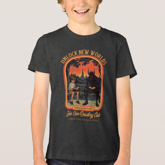 Black Letter Society Tri-Blend Shirt (Vorderseite)