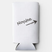 Black Lettering and Arrow on your Selters Dosenkühler (Vorderseite)