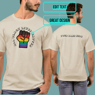 Black LGBT Prix alle Lebensfragen wichtig T-Shirt