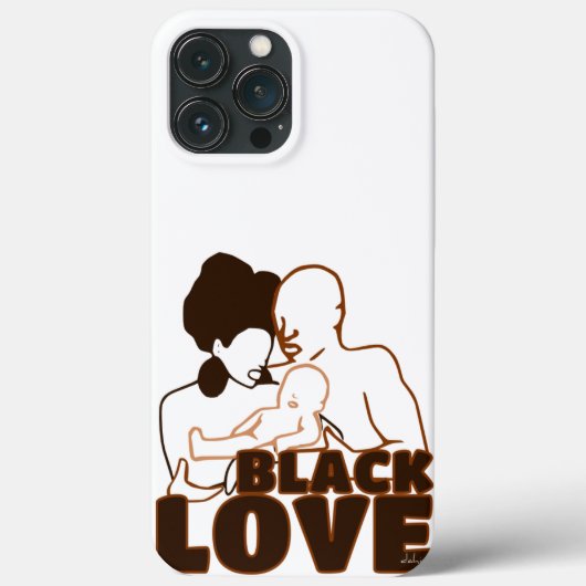 Black Liebe Brown Liebe Case-Mate iPhone Hülle (Rückseite)