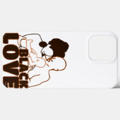 Black Liebe Brown Liebe Case-Mate iPhone Hülle (Rückseite (Horizontal))