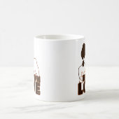 Black Liebe Brown Liebe Kaffeetasse (Mittel)
