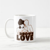 Black Liebe Brown Liebe Kaffeetasse (Links)