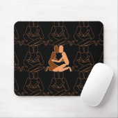 Black Liebe Brown Liebe Mousepad (Mit Mouse)