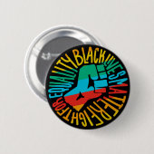 Black Lies Materie x lgbt stolz Flaggengleichheit Button (Vorne & Hinten)