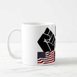 Black Life Materie Collection USA Flag Kaffeetasse