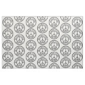 Black Life Materie Friedenszeichen Stoff (Fat Quarter (45,7 x 55,9 cm))