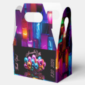 Black Light Neon Balloons Geburtstag Geschenkschachtel (Geöffnet)