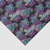 Black Light Neon Glow Xmas Candle Cluster Seidenpapier (Ausschnitt)