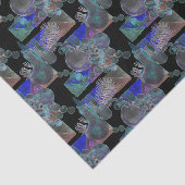 Black Light Neon Glow Xmas Ornament Cluster Seidenpapier (Ausschnitt)