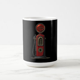 Black Lightning Oil Company Retro Gas Pump Kaffeetasse