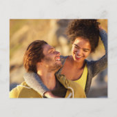 Black Lights 2 Foto Hochzeit Einladung (Rückseite)