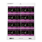 BLACK LILA DAMASK MONOGRAMM (Vorne)