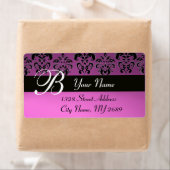 BLACK LILA DAMASK MONOGRAMM (Insitu)