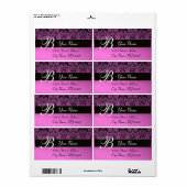 BLACK LILA DAMASK MONOGRAMM (Vorne)