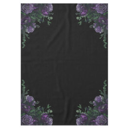 Black Lila Floral Elegante Wedding Gothic Tischdecke