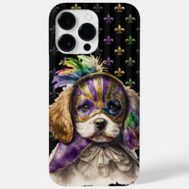 BLACK LILA GREEN GOLD MARDI GRAS PUPPY HUND Case-Mate iPhone 14 PRO MAX HÜLLE
