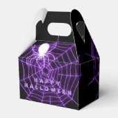 Black & Lila Halloween Spiegelei Box Geschenkschachtel (Vorderseite)