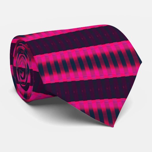 Black Lila Neck Tie - Modern Krawatte (Gerollt)