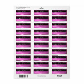 BLACK LILAC PINK LILA DAMASK MONOGRAMM (Vorne)