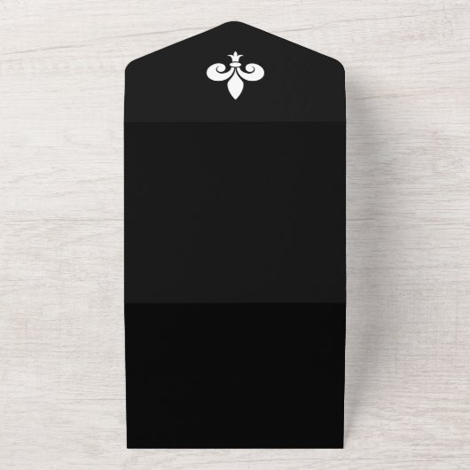 Black Lilie All in One Wedite Einladung (Außenbereich)