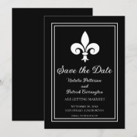Black Lilie Save the Date einladen