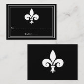 Black Lilie Wedding Platzkarten (Vorne/Hinten)