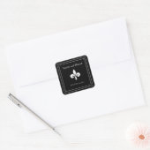 Black Lilie Wedding Stickers (Umschlag)
