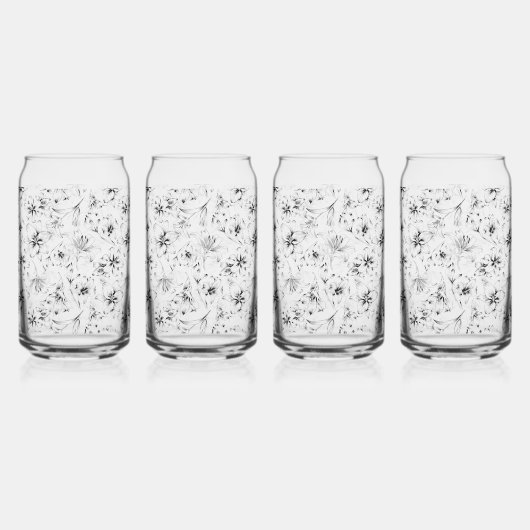 Black Lily Blume Dosenglas (Hinten)