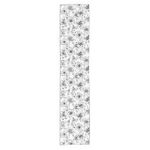 Black Lily Blume Kurzer Tischläufer (Vorderseite)