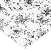 Black Lily Blume Kurzer Tischläufer (Ecke)