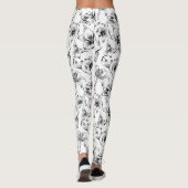 Black Lily Blume Leggings (Rückseite)