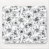 Black Lily Blume Mousepad (Vorne)