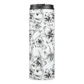 Black Lily Blume Thermosbecher (Rückseite)