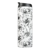 Black Lily Blume Thermosbecher (Nach rechts gedreht)