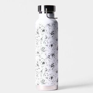 Black Lily Blume Trinkflasche