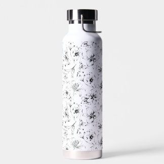 Black Lily Blume Trinkflasche