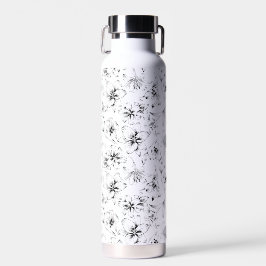 Black Lily Blume Trinkflasche