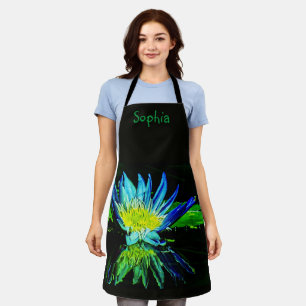 "Black Lily" Ganzdruck-Schürze Schürze