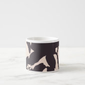 Black Lily Silhouette Espressotasse (Vorderseite)