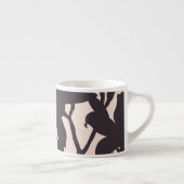 Black Lily Silhouette Espressotasse (Rechts)