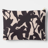 Black Lily Silhouette Zubehörtasche (Rückseite)