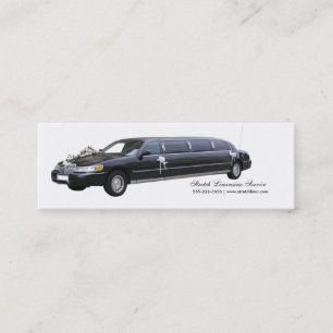 Black Limo Limousine Business Cards Mini Visitenkarte