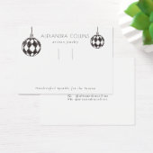 Black Line Art Bauble Festive Hairclip Display (Schreibtisch)